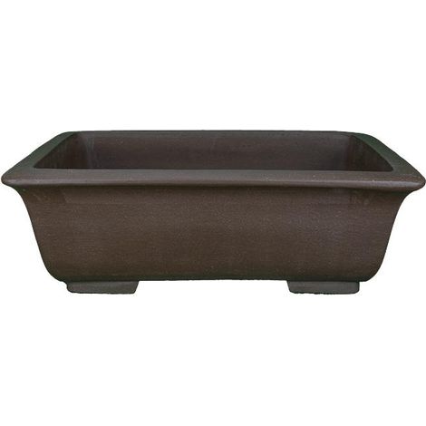 Vaso per bonsai rettangolare in gres 58x40x20 cm - GL75a