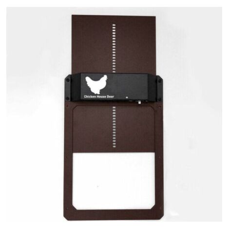 Porte de poulailler domestiques automatique sensible à la lumière, porte de poulailler, porte pour animaux (1/2)