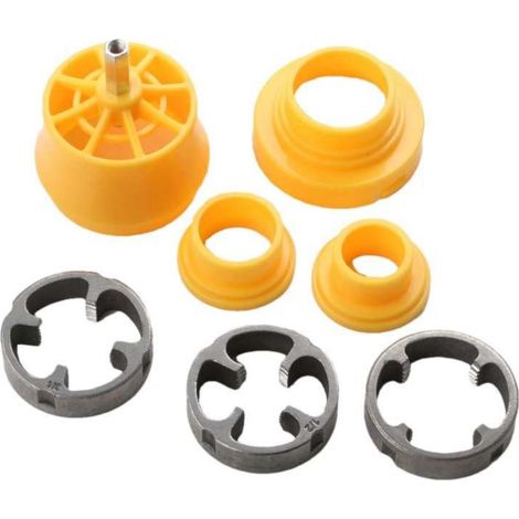 Irovami Plaque de filetage pour plomberie électrique, manchon de tuyau en plastique PVC/NPT, clé de taraudage (1/2", 3/4", 1") (1/5)
