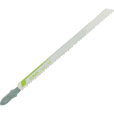 Leman – Lame de scie sauteuse pour bois dur et contreplaqué – Épaisseur découpe maxi 85 mm – Longueur utile 110 mm – Pas 4 mm – Lot de 5 lames (1/2)