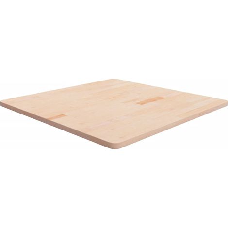 Tischplatte Quadratisch 90x90x2,5 cm Eichenholz Unbehandelt