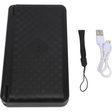 Banque d'énergie solaire 10 000 mAh UPS 3 panneaux pliables Entrée USB C Sortie PD20 W Chargeur portable à charge rapide avec lumière SOS en cas d'urgence. (1/5)