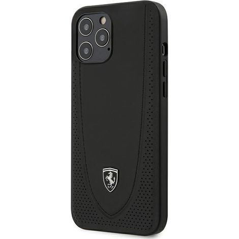 Ferrari FEOGOHCP12LBK iPhone 12 Pro Max 6,7 Zoll schwarze/schwarze Hartschalen-Schutzhülle Off Track Perforiert (1/3)