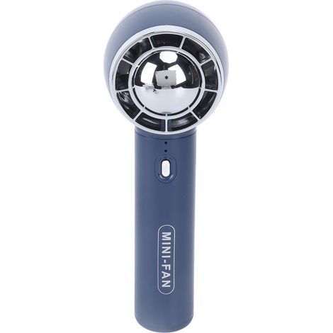Tragbarer 3-stufiger Ventilator, USB-Ladefunktion, leistungsstarke Belüftung, geringes Gewicht, 1200 mAh Akku, ideal für Büro und Reisen (blau). (1/5)
