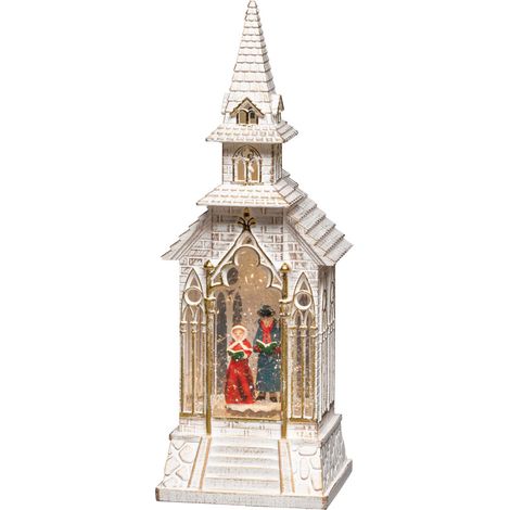 Konstsmide LED weiße Kirche 11,5 x 1 x 33 cm LED-Figuren