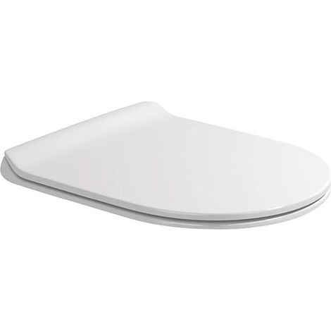 Flaminia APP/QUICK sedile coprivaso slim in termoindurente, con discesa rallentata e cerniere a sgancio rapido, colore bianco finitura lucido QKCW09 (1/3)
