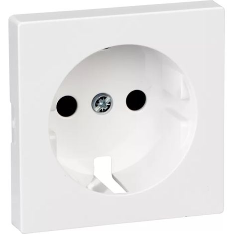 Merten Abdeckplatte System M für Steckdose, 55x55mm, Thermoplast, Aktivweiß, MEG2330-0325 (1/2)