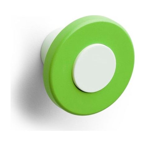 Pomolino Bimbi per camerette Profondità 25 mm Verde Made In Italy