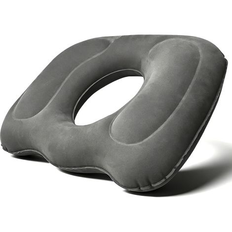 Cuscino ortopedico gonfiabile per seduta, ideale per alleviare il dolore da emorroidi, resistente, allevia il dolore, migliora la postura e la circolazione sanguigna, portatile. (1/4)