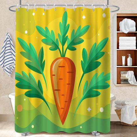 Rideau de douche tissu polyester 180x180 avec 12 œillets polyester pour salle de bain pour optimiser un petit espace (1/5)