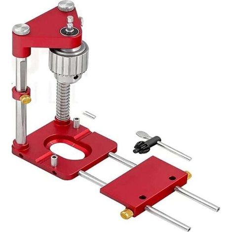 Der beste Holzbohrer-Positionierer. automatische Bohrführung. verstellbare Mini-Tischbohrmaschine mit Hochgeschwindigkeitswerkzeug (1/4)