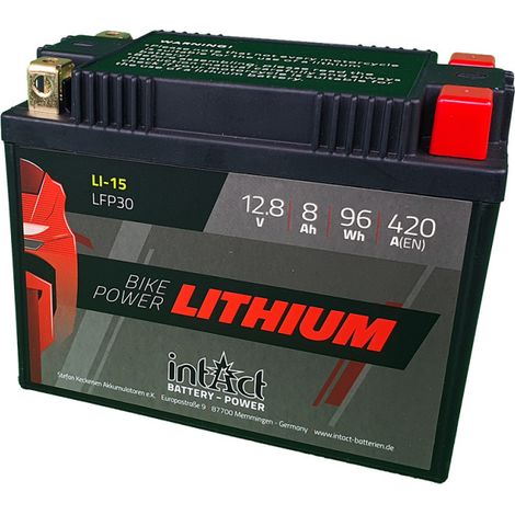 Batterie moto POWER BIKE Lithium LFP30 12.8v 8AH 420A