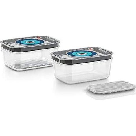 Bosch Conjunto de cajas de envasado al vacío negro azul transparente (1/5)