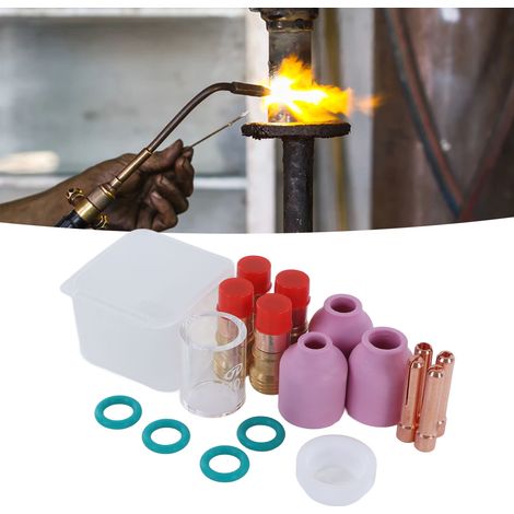 Kit d'accessoires de soudage TIG 17 pièces pour torches de soudage des séries WP-17/18/26 (1/5)