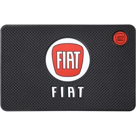 Tapis Antidérapant - PVC - Pour Tableau De Bord Voiture Fiat - 20 x 13 cm - Noir - 1 Pièce (1/4)