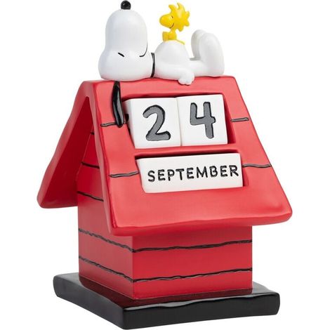 Calendrier perpétuel 3D Snoopy Doghouse pour la maison ou le bureau (1/4)