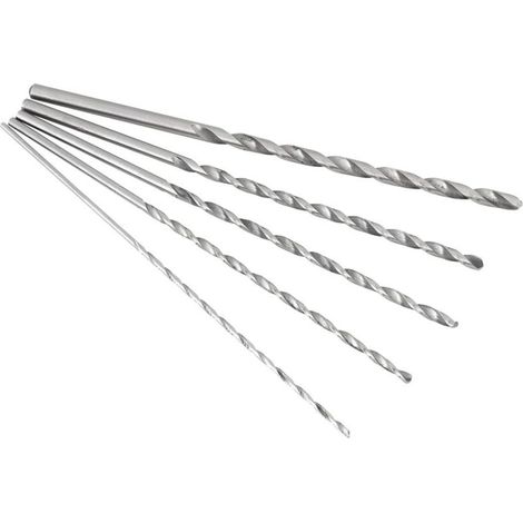 Set di punte elicoidali velocità di acciaio per legno da 2 a 5 mm, lunghezza extra (1/5)