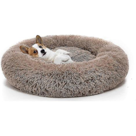 Lit orthopédique pour chien Donut Cuddler confortable Lit rond pour chien Lit coussin pour chien et chat lavable ultra doux 2025 (1/5)
