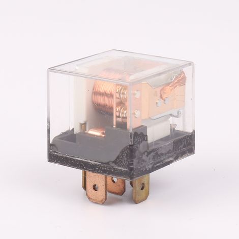 Relais transparent 80 A, 12 V, 5 broches, double contact, relais automobile étanche, relais haute puissance, 5 broches, double contact, avec témoin lumineux, 80 A (1/4)
