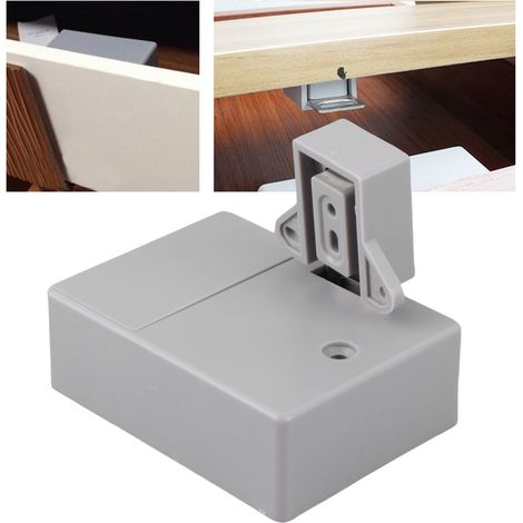 Serrure dissimulée sans perçage pour porte d'armoire, serrure électronique intelligente pour tiroir, une carte + trois étiquettes (1/5)