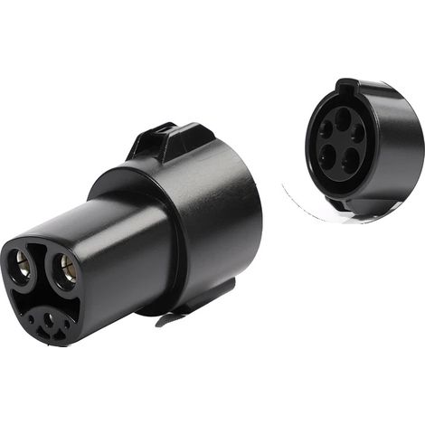 Adaptador de cargador para vehículos eléctricos, tipo 1 a tipo 2, tipo 2 a tipo 1, tipo 1 a Tesla (1/2)