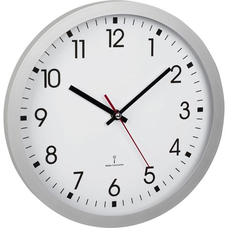 TFA-Dostmann 60.3522.02 Reloj de pared plateado 30 cm