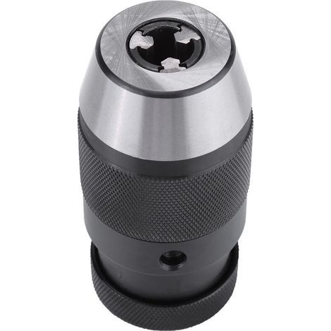 Mandrin Perceuse, 1pcs MT2-B16 1-16mm 1/2"Mandrin Sans Clé B16 en Acier à Serrage Automatique Mandrin Perceuse A Colonne pour Perceuse éLectrique de Tour (1/5)