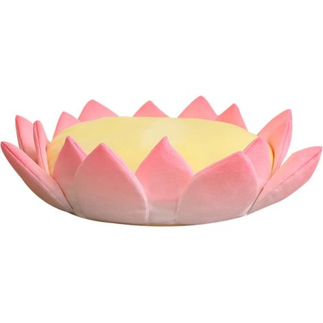 Coussin lotus en peluche mignon - Coussin plante en peluche de 40 cm, motif dessin animé, peluche douce pour la décoration intérieure, idéal pour le canapé, le lit, le salon et la chambre.
