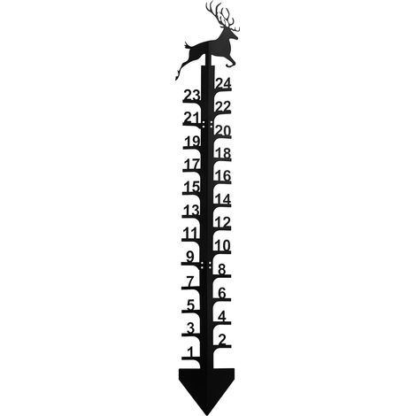 24 Handmade Metal Snow Gauges for Christmas, Holidays, Rain, Gift (Moose) (1/5)