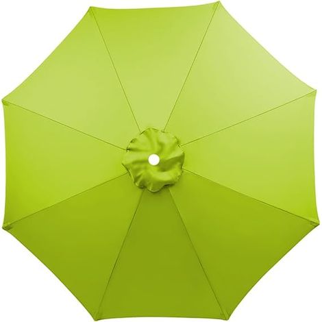 Toldo de repuesto para sombrilla de patio de 2,7 m/9 pies (8 varillas), impermeable y resistente a los rayos UV. (1/5)