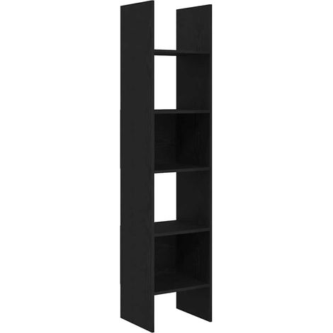 Maison Exclusive - Armadio per Libri Rovere Nero 40 x 35 x 180 cm