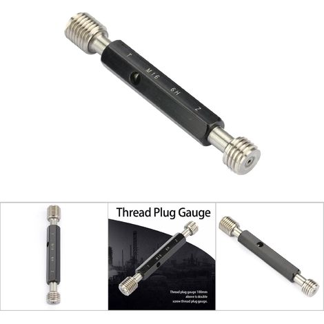 Jauge Filetage à Main en Acier Haute Qualité Outil de Mesure Taraud M16 x 2,0 (1/5)