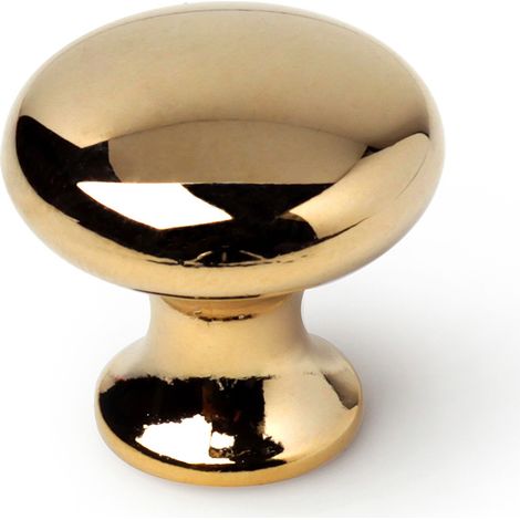 Pomo para Mueble  Estilo Contemporáneo  Fabricado en Zamak  Acabado en Oro  Medidas 252524 mm  Sistema de Fijación Atornillado  Incluye Tornillos M4  2 Unidades - (1/2)