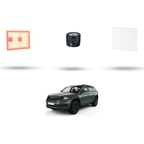 Kit tagliando 3 filtri compatibile con Skoda Kodiaq 1.4 TSI 92kw Dal 2017 (1/5)