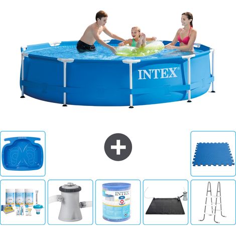 Intex Piscina con struttura Rotonda - 305x76 cm - 7-pezzi S31504