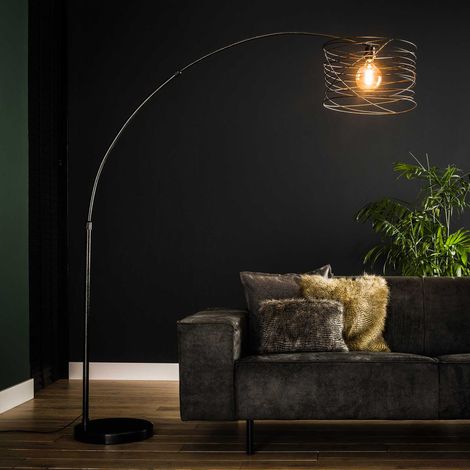 Lampadaire avec abat-jour spirale 45x192 cm en métal - SPIRA