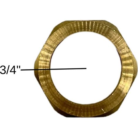 Überwurfmutter 3/4" Messing flachdichtend Solarindustrie Heizungstechnik (1/5)
