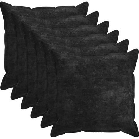 Housse de coussin 6 pc HOUTEN Anthracite 70 x 70 cm – cordage polyester