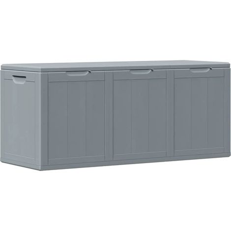 Storage Box Grey Polypropylene Large Modern Lightweight vidaXL