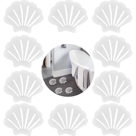 Lot de 20 Autocollants de Douche Antidérapants, Stickers Anti Glisse Bandes de Baignoire de Sécurité, Bandes Adhesives, Imperméable, Transparent (1/5)