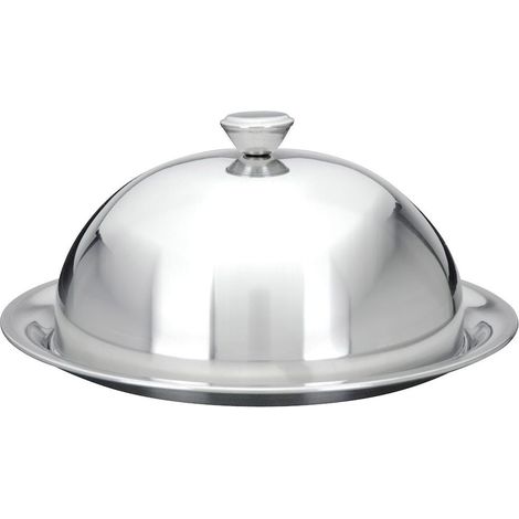 Bandeja de acero 26 cm con tapa - perfecta para servir 232944793 (1/5)