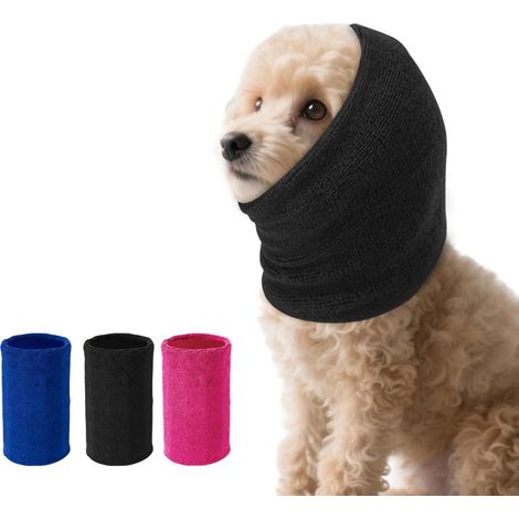 Earmuffs for Dogs, Noise Protection, Anti-Noise Ear Protection, Dog, Pet Earflap Head Wrap, Pet Sound Protection Cover (Black, S) (1/5)