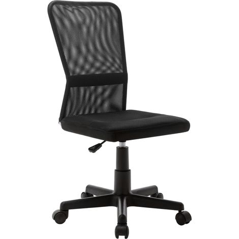 Sedia poltrona computer seduta da ufficio studio 44 x 52 x 100 cm tessuto a rete nero 020024036