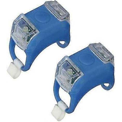 Éclairage vélo LED, lot de 2 unités, en acier, résistant à l'eau, pour le cyclisme urbain, le cyclisme sur route et les sorties nocturnes.-AquaForge (1/5)