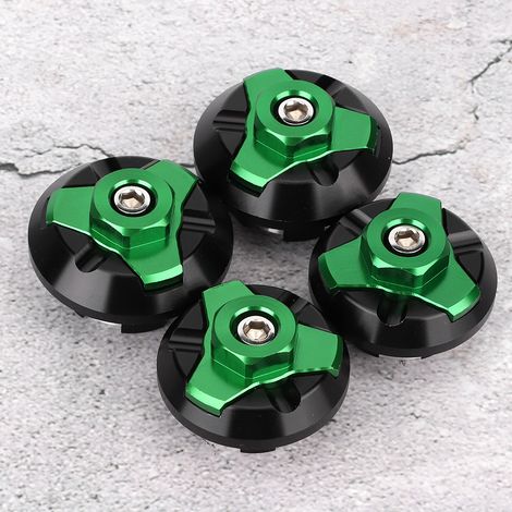 Cache-vis décoratif en alliage d'aluminium pour cadre de moto Kawasaki Ninja 250/300 (vert) (1/5)