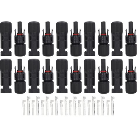 Kit de 10 connecteurs solaires IP67 étanches pour câble photovoltaïque 1000V, mâle et femelle (1/5)