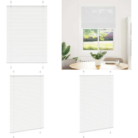 vidaXL Plissee Weiß 85x150 cm Stoffbreite 84,4 cm Polyester (1/5)