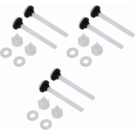 Set of 3 Pairs of Toilet Tank Fixing Screws (1/5)