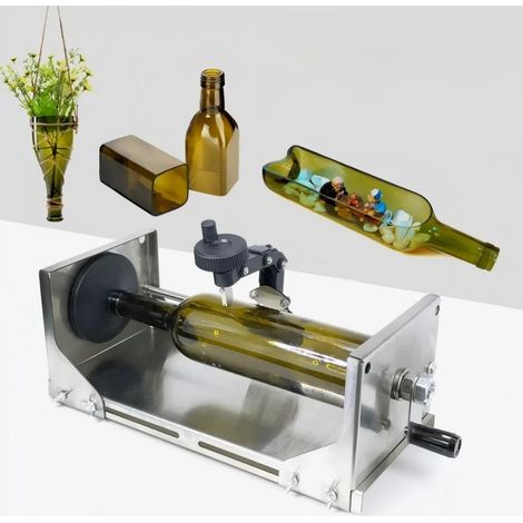 Outil de coupe pour bouteilles en verre, kit accessoires inclus, réalisation de vases, déco et objets créatifs (1/5)