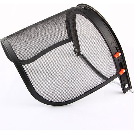 Visière de protection grillagée réglable avec pare-soleil